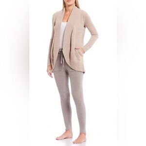 Barefoot Dreams Bamboo Long Sleeve CozyChic Lite Circle Lounge Cardigan Tan L/XL